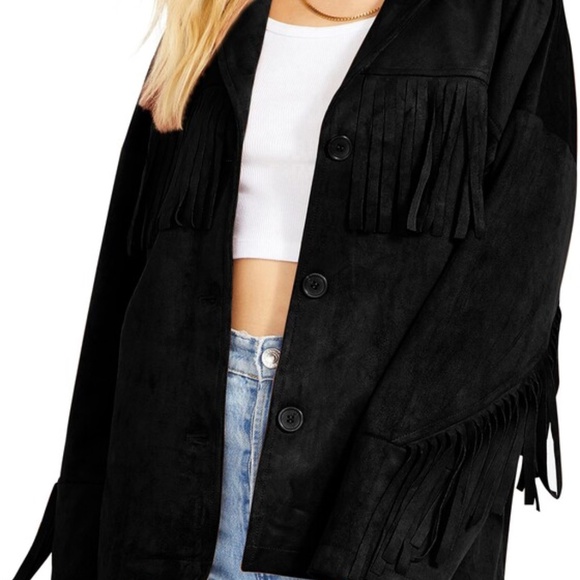NWOT BB Dakota x Steve Madden Fringe Jacket - Picture 10 of 10